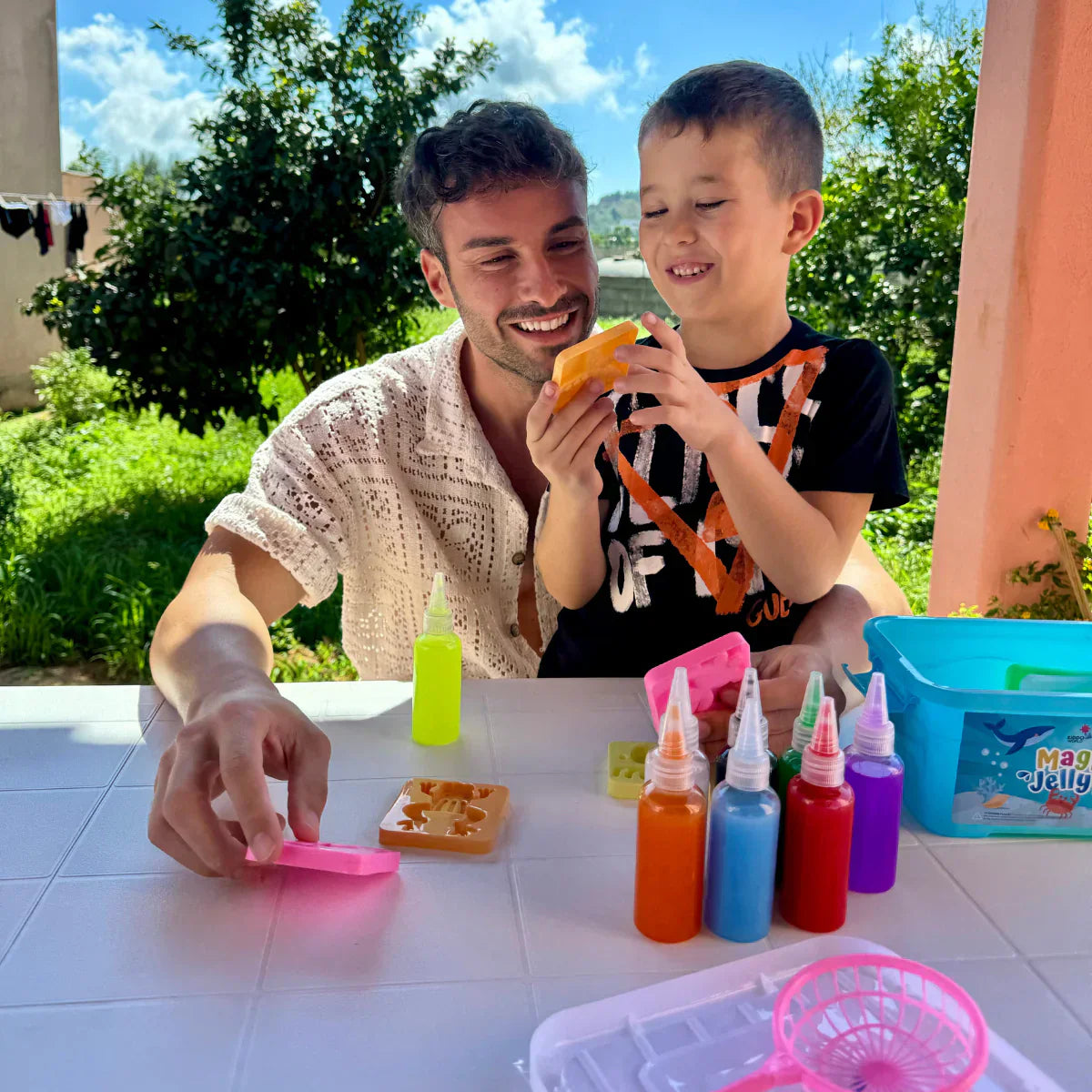 Set of 6 Colorful Molds for Magic Water Elves