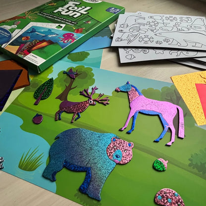 Foil Fun: Animal World | Mess-Free Creative Set | for Kids 4+