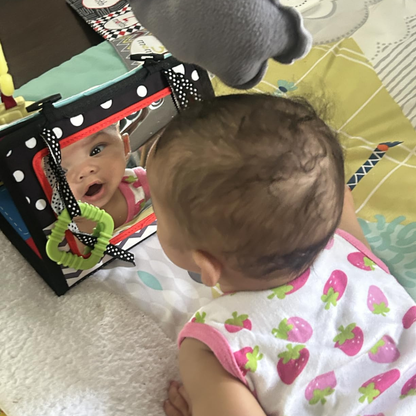 Sensory Tummy Time Toy with Squeaker | 0–12 months