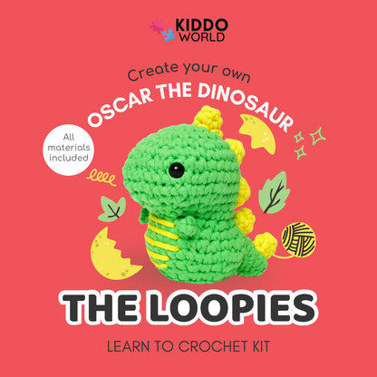 Beginner Crochet Kit | Dinosaur Oscar | Ages 10+