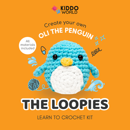 Beginner Crochet Kit | Penguin Oli | Ages 10+