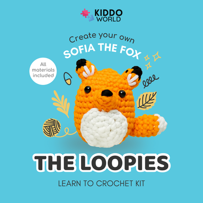 Beginner Crochet Kit | Fox Sofia | Ages 10+