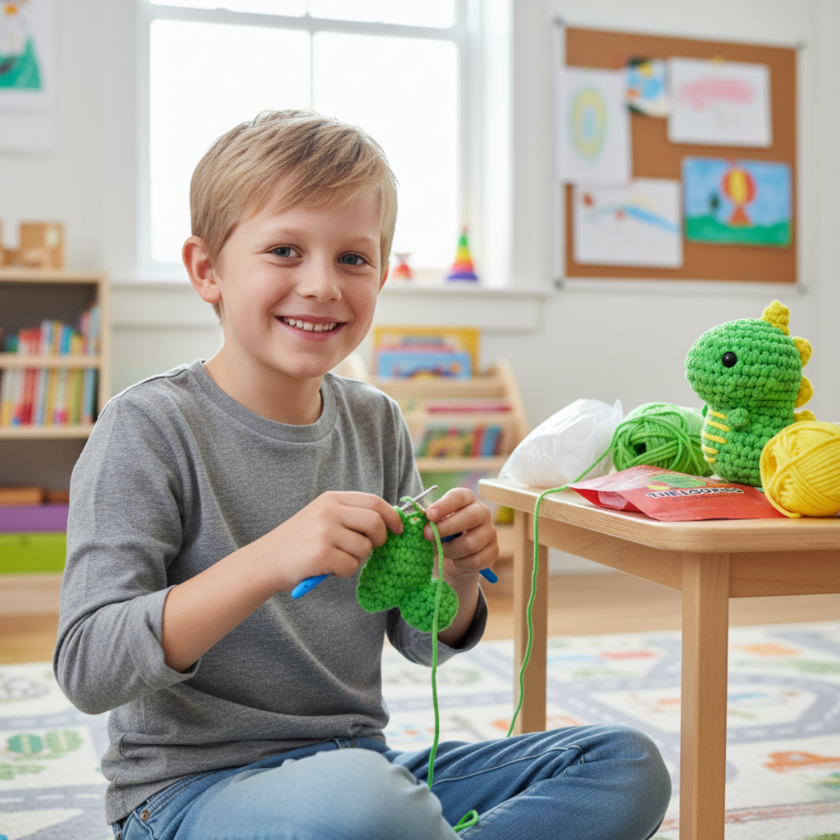 Beginner Crochet Kit | Dinosaur Oscar | Ages 10+
