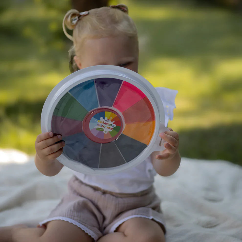 Finger Paint Palette with 12 Vibrant Colors (Ages 1+)