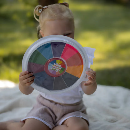 Finger Paint Palette with 12 Vibrant Colors (Ages 1+)