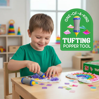 Creative Bundle 2+1 FREE | Tufting Kit + Pom Pom Kit + Foil Fun | For children aged 6+