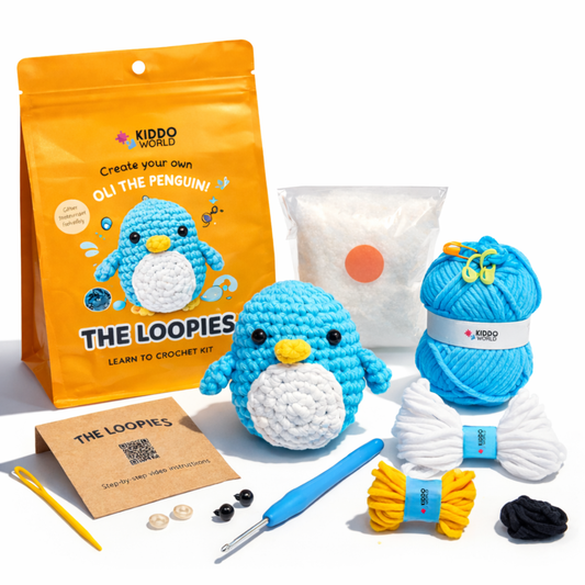 Beginner Crochet Kit | Penguin Oli | Ages 10+