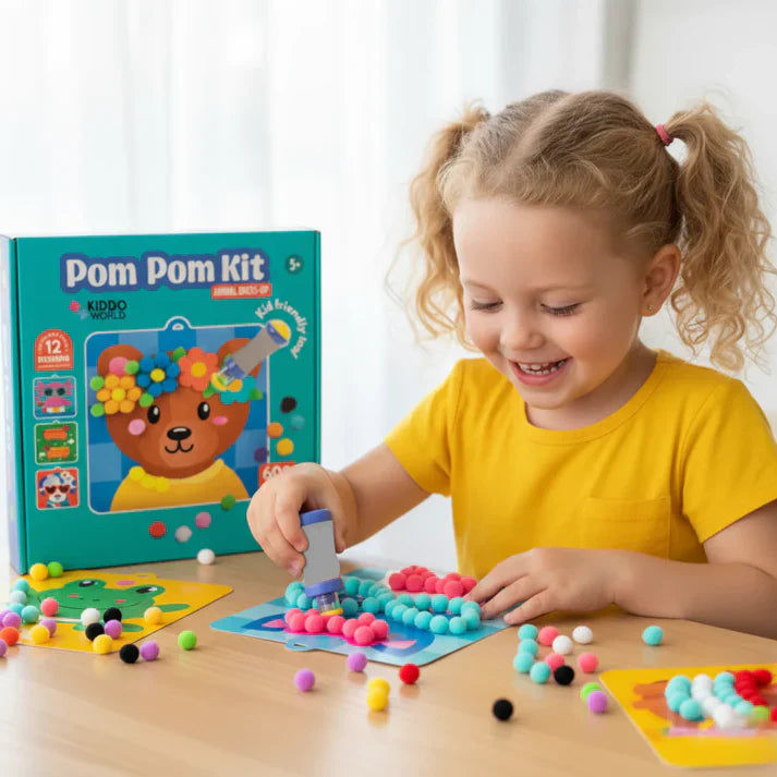 Creative Bundle 2+1 FREE | Tufting Kit + Pom Pom Kit + Foil Fun | For children aged 6+