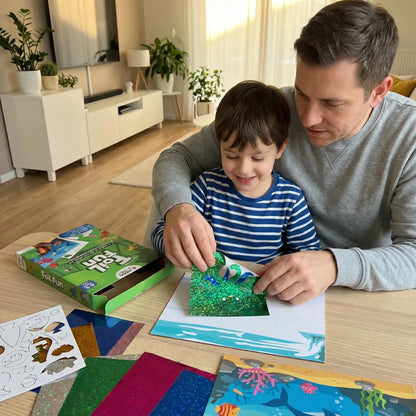 Foil Fun: Animal World | Mess-Free Creative Set | for Kids 4+