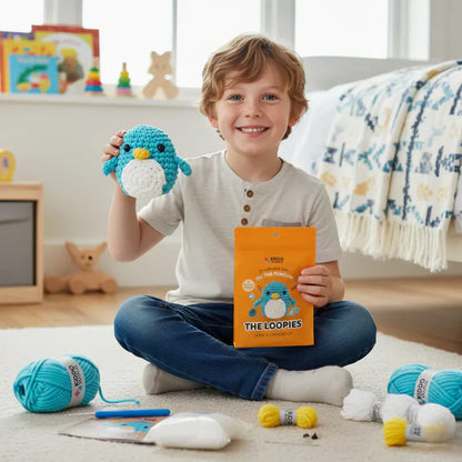 The Loopies 2+1 – Crochet Kit | 3 Adorable Characters | For children 10+