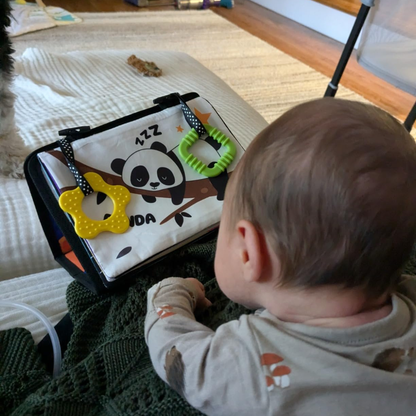 Sensory Tummy Time Toy with Squeaker | 0–12 months