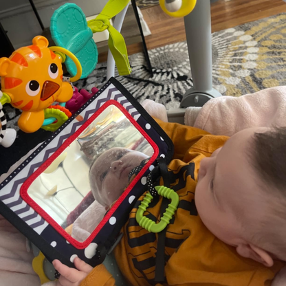 Sensory Tummy Time Toy with Squeaker | 0–12 months