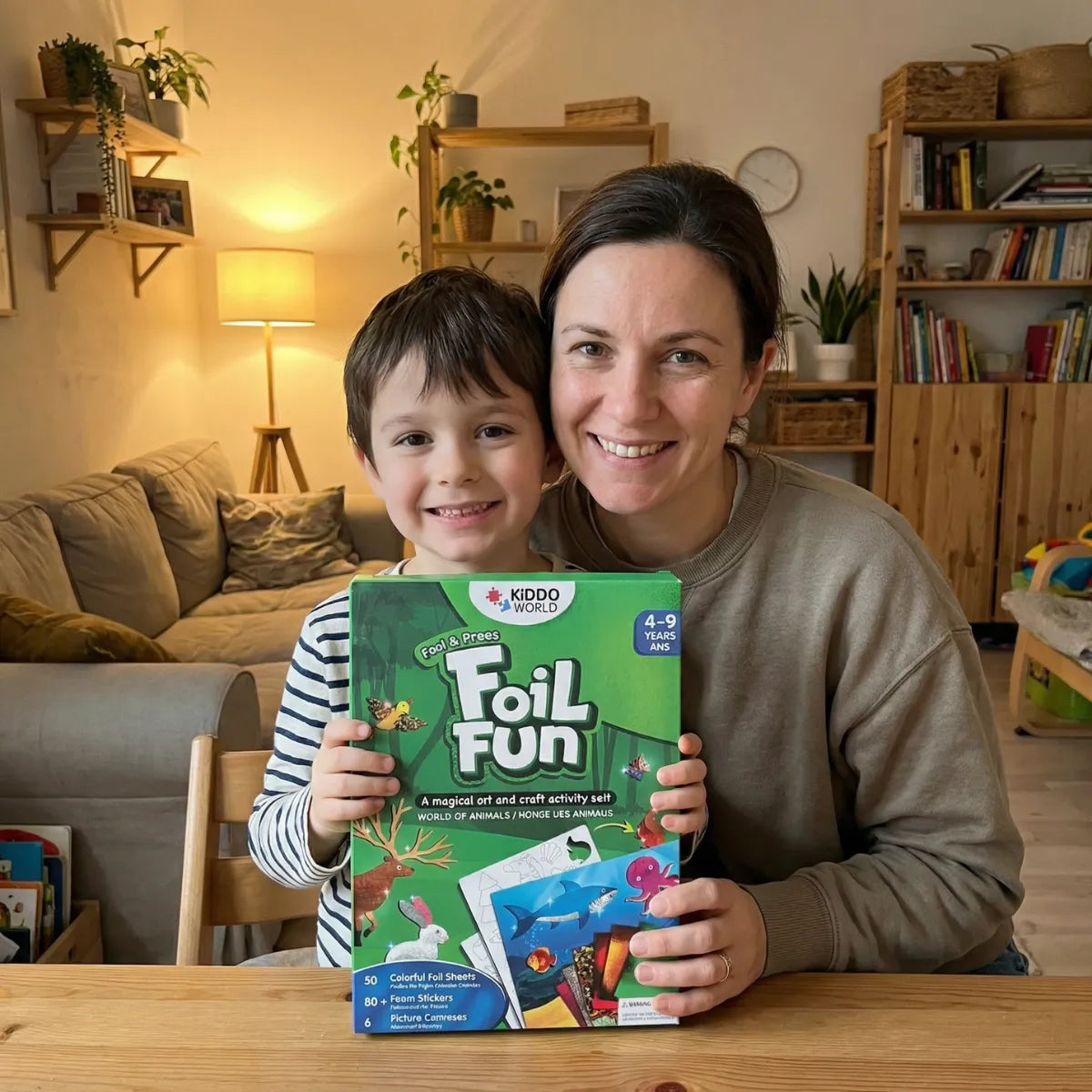 Foil Fun: Animal World | Mess-Free Creative Set | for Kids 4+