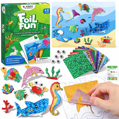 Foil Fun: Animal World | Mess-Free Creative Set | for Kids 4+