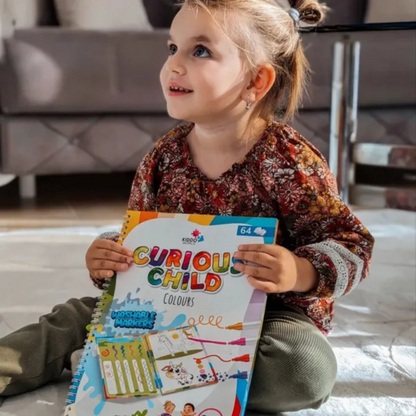 Curious Child Colours | Wipe & Write Notebook for Learning to Write (64 pages, 2–5 years)