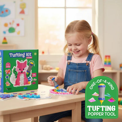 Creative Bundle 2+1 FREE | Tufting Kit + Pom Pom Kit + Foil Fun | For children aged 6+