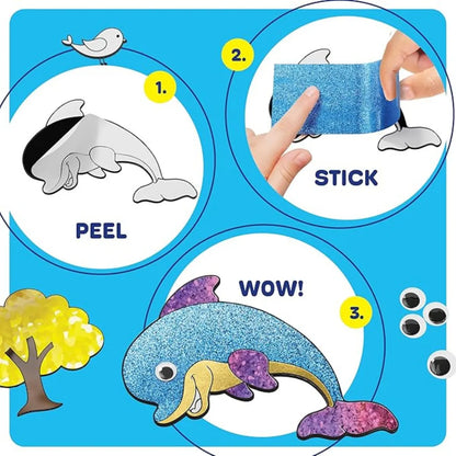 Foil Fun: Animal World | Mess-Free Creative Set | for Kids 4+