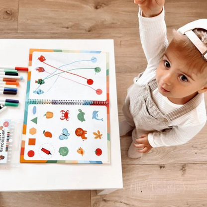 Curious Child Colours | Wipe & Write Notebook for Learning to Write (64 pages, 2–5 years)