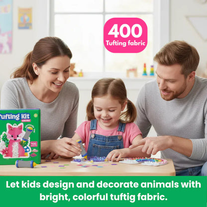Creative Bundle 2+1 FREE | Tufting Kit + Pom Pom Kit + Foil Fun | For children aged 6+