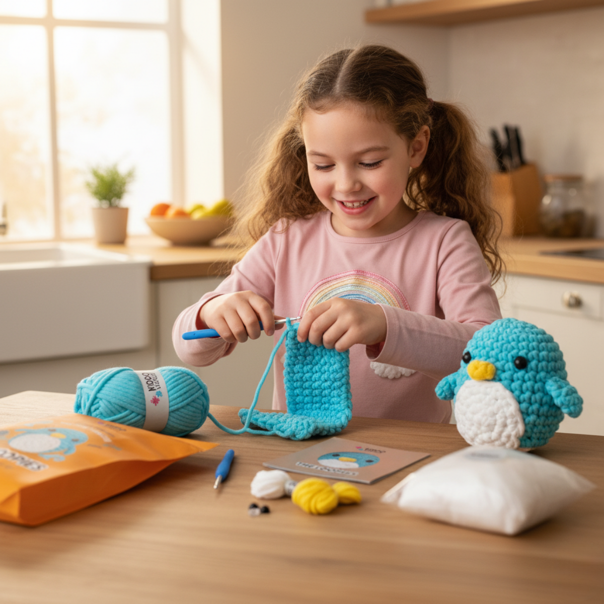 Beginner Crochet Kit | Penguin Oli | Ages 10+