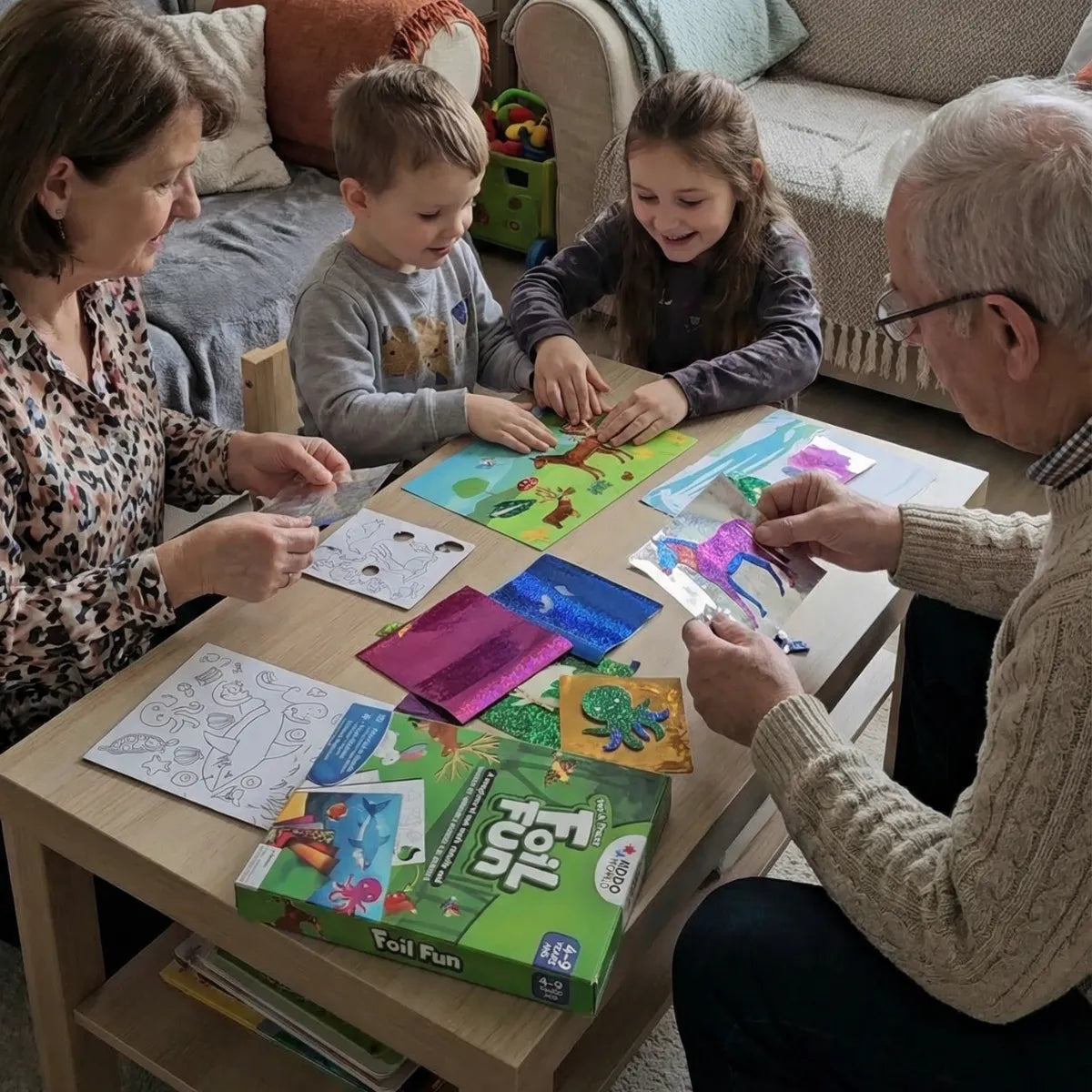 Foil Fun: Animal World | Mess-Free Creative Set | for Kids 4+