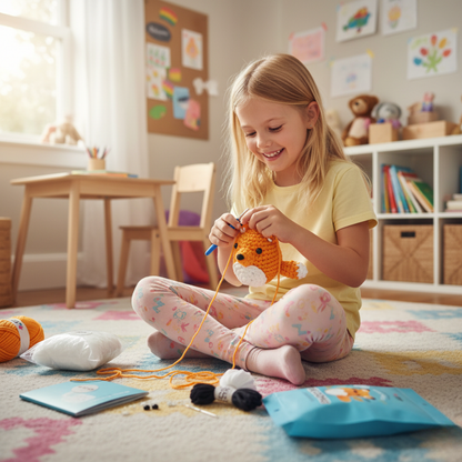 Beginner Crochet Kit | Fox Sofia | Ages 10+