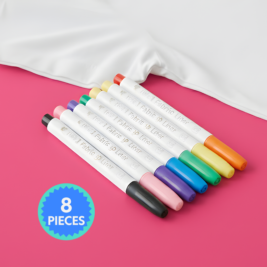 Colored fabric markers (8 pcs)