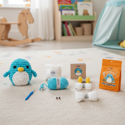 Beginner Crochet Kit | Penguin Oli | Ages 10+
