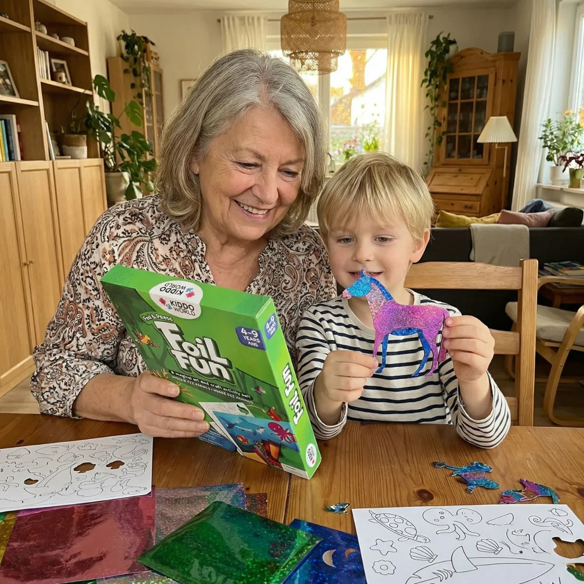 Foil Fun: Animal World | Mess-Free Creative Set | for Kids 4+