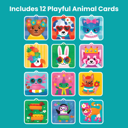 Pom Pom Kit | Sensory Creative Play Set with Pom Poms | for Kids 5+