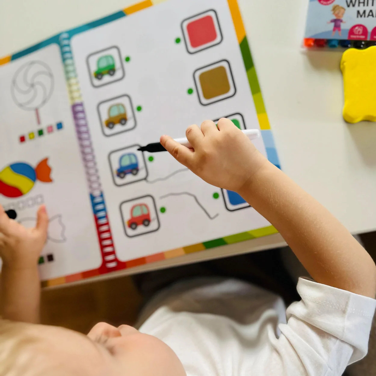 Curious Child Colours | Wipe & Write Notebook for Learning to Write (64 pages, 2–5 years)