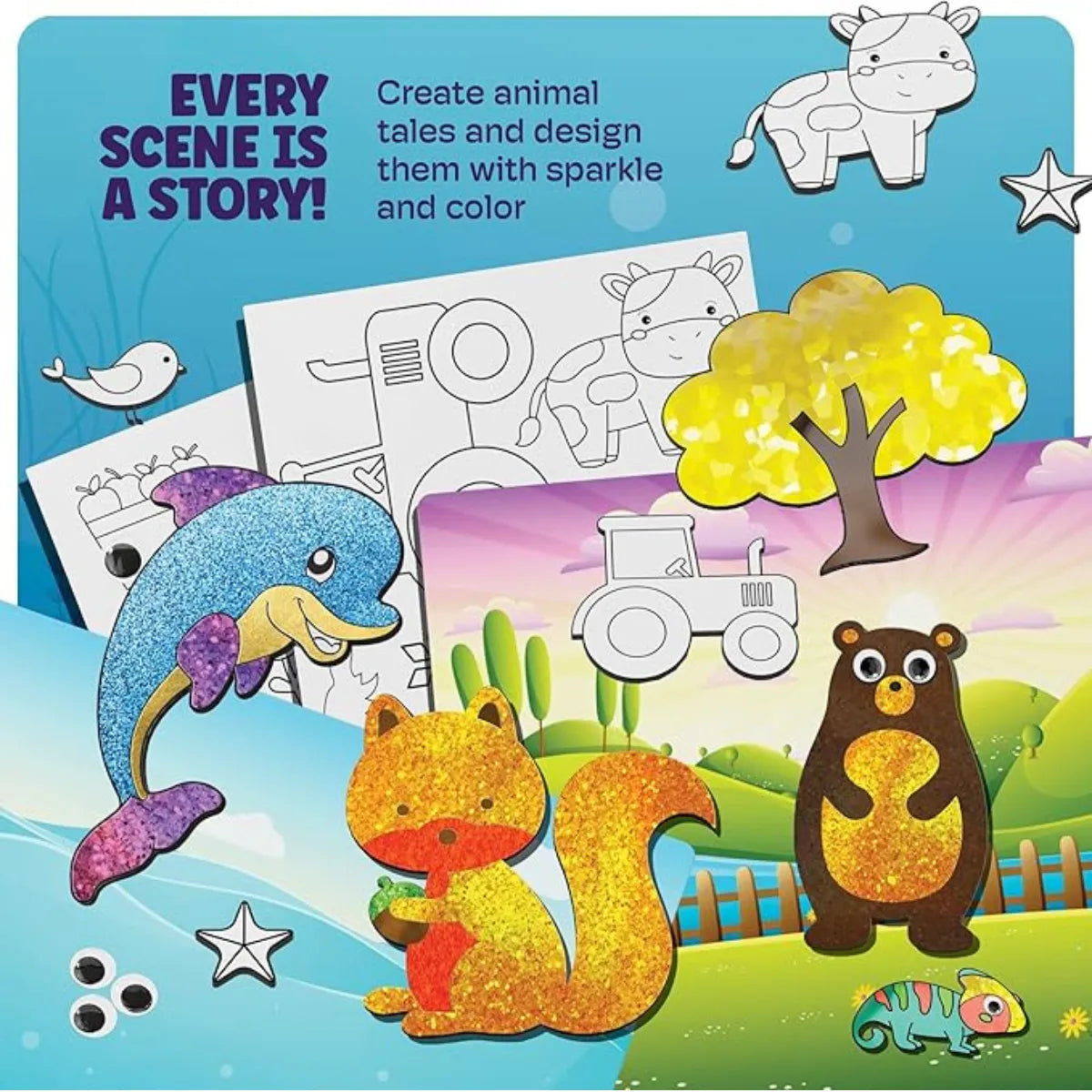 Foil Fun: Animal World | Mess-Free Creative Set | for Kids 4+