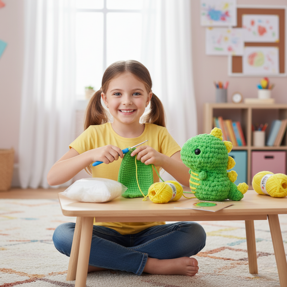 Beginner Crochet Kit | Dinosaur Oscar | Ages 10+