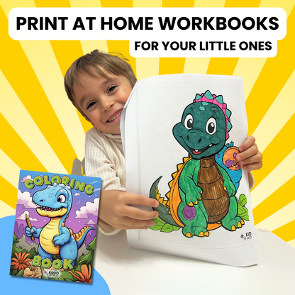 All in one: 5 digital books, 444 pages (colouring, maths, alphabet, origami, shapes and objects)