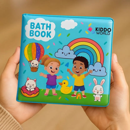 Water Coloring Book – Follow the Lines! Paint with water through rainbows and nature, reusable (8 pages, 6–24 months)